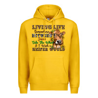 Lemon living life somewhere between jesus take the wheel Premium Hoodie - texasbilliewilder