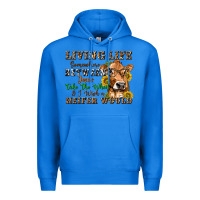 True Royal living life somewhere between jesus take the wheel Premium Hoodie - texasbilliewilder