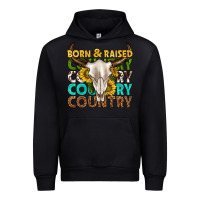 Black born and raised country western Urban Hoodie - texasbilliewilder