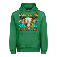 Emerald born and raised country western Urban Hoodie - texasbilliewilder