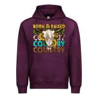 Mauve Wine born and raised country western Urban Hoodie - texasbilliewilder