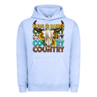 Pigment Grape Ice born and raised country western Urban Hoodie - texasbilliewilder