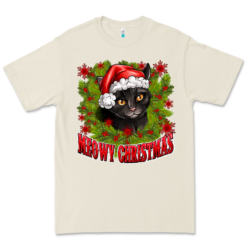 Meowy Christmas Premium Tee by CowhideDigitalArt | Teevron