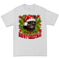 Dove Grey meowy christmas Premium Tee - CowhideDigitalArt