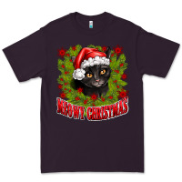 Plum meowy christmas Premium Tee - CowhideDigitalArt