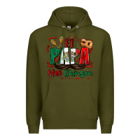 Army Green el papa mas chingon Premium Hoodie - Zillion Design Studio
