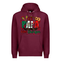Burgundy el papa mas chingon Premium Hoodie - Zillion Design Studio