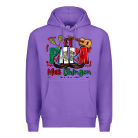 Purple el papa mas chingon Premium Hoodie - Zillion Design Studio