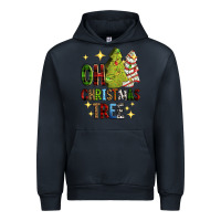 Navy Oh Christmas tree Christmas cake Urban Hoodie - RanaPortraitStore