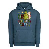 Pigment Midnight Navy Oh Christmas tree Christmas cake Urban Hoodie - RanaPortraitStore