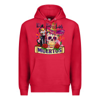 Cardinal dia de los muertos Premium Hoodie - Zillion Design Studio