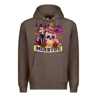 Coffee dia de los muertos Premium Hoodie - Zillion Design Studio