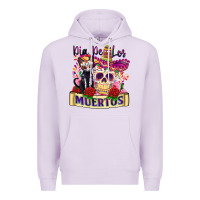 Lilac dia de los muertos Premium Hoodie - Zillion Design Studio