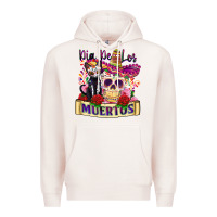 Pale Pink dia de los muertos Premium Hoodie - Zillion Design Studio
