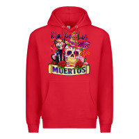 Red dia de los muertos Premium Hoodie - Zillion Design Studio
