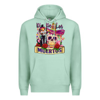 Seafoam dia de los muertos Premium Hoodie - Zillion Design Studio