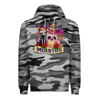 Slate Camo dia de los muertos Premium Hoodie - Zillion Design Studio