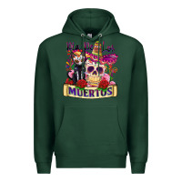 Sports Green dia de los muertos Premium Hoodie - Zillion Design Studio