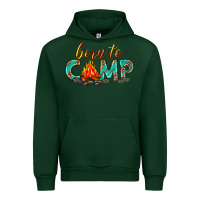 Forest Green born to camp Urban Hoodie - texasbilliewilder