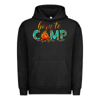Pigment Black born to camp Urban Hoodie - texasbilliewilder