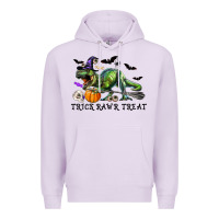 Lilac T-Rex Trick Rawr Treat Premium Hoodie - RanaPortraitStore