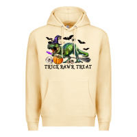 Pina Colada T-Rex Trick Rawr Treat Premium Hoodie - RanaPortraitStore