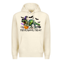 Sandshell T-Rex Trick Rawr Treat Premium Hoodie - RanaPortraitStore