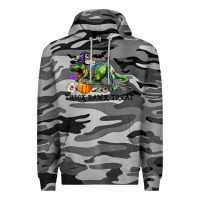 Slate Camo T-Rex Trick Rawr Treat Premium Hoodie - RanaPortraitStore