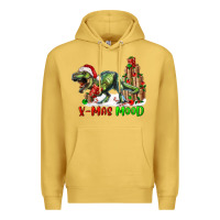 Antique Gold t rex x mas mood Premium Hoodie - RanaPortraitStore