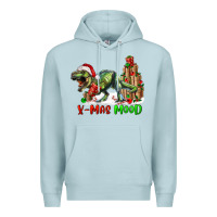 Blue Mist t rex x mas mood Premium Hoodie - RanaPortraitStore