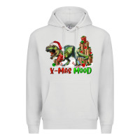 Dove Grey t rex x mas mood Premium Hoodie - RanaPortraitStore