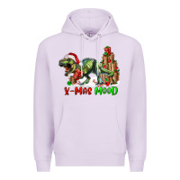 Lilac t rex x mas mood Premium Hoodie - RanaPortraitStore
