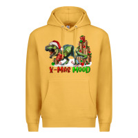 Mustard t rex x mas mood Premium Hoodie - RanaPortraitStore