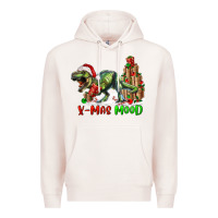 Pale Pink t rex x mas mood Premium Hoodie - RanaPortraitStore