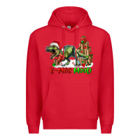 Red t rex x mas mood Premium Hoodie - RanaPortraitStore