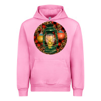Fuchsia Pink Xmas Lantern Christmas Urban Hoodie - RanaPortraitStore
