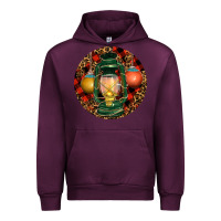 Mauve Wine Xmas Lantern Christmas Urban Hoodie - RanaPortraitStore