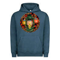Pigment Midnight Navy Xmas Lantern Christmas Urban Hoodie - RanaPortraitStore