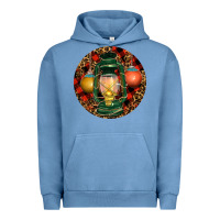 Pigment Pebble Blue Xmas Lantern Christmas Urban Hoodie - RanaPortraitStore