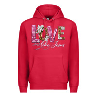 Cardinal love like jesus Premium Hoodie - texasbilliewilder