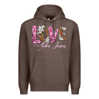 Coffee love like jesus Premium Hoodie - texasbilliewilder