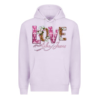 Lilac love like jesus Premium Hoodie - texasbilliewilder