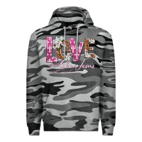 Slate Camo love like jesus Premium Hoodie - texasbilliewilder