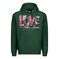 Sports Green love like jesus Premium Hoodie - texasbilliewilder