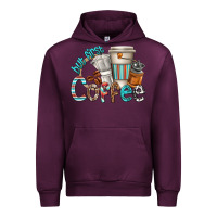 Mauve Wine but first coffee Urban Hoodie - texasbilliewilder