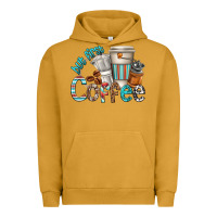 Pigment Peanut Butter but first coffee Urban Hoodie - texasbilliewilder