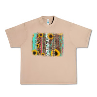 Burro aztec leopard turquoise sunflower background Urban Heavy Tee - RanaPortraitStore