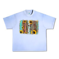 Grape Ice aztec leopard turquoise sunflower background Urban Heavy Tee - RanaPortraitStore