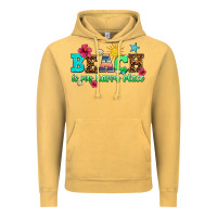 Vintage Mustard beach is my happy place Vintage Hoodie - AdoDesignShop