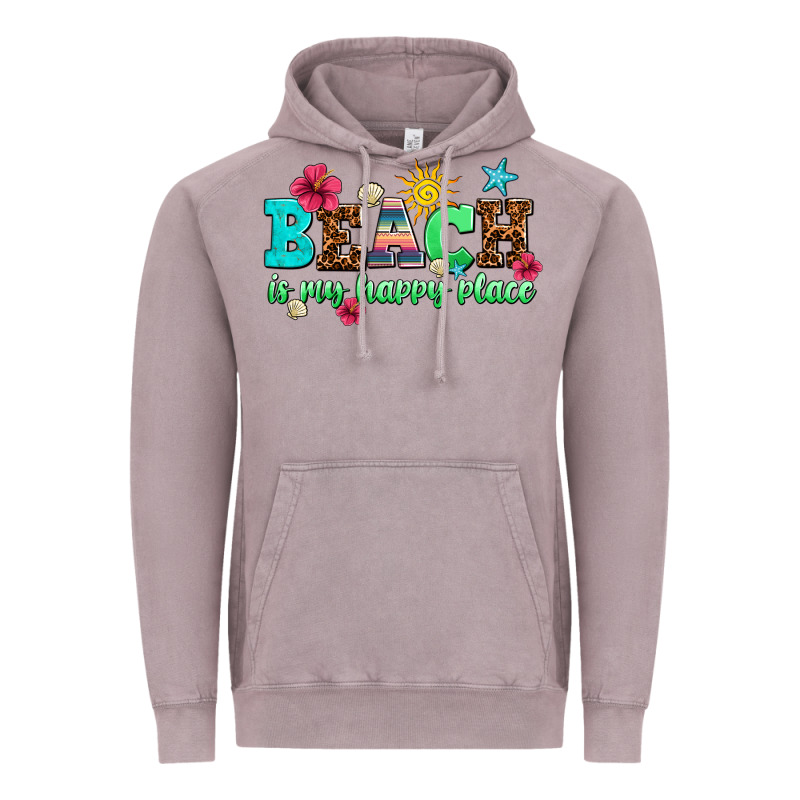 Beach Is My Happy Place Vintage Hoodie by AdoDesignShop | Teevron